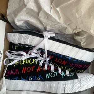 NIB Converse UNTITL3D High Not A Chuck - Black Sz 10 Men Sz 12 Women  173165c